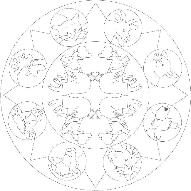 Plansa de colorat cu Amestecate 43 136